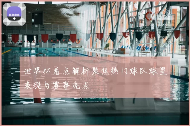 世界杯看点解析聚焦热门球队球星表现与赛事亮点